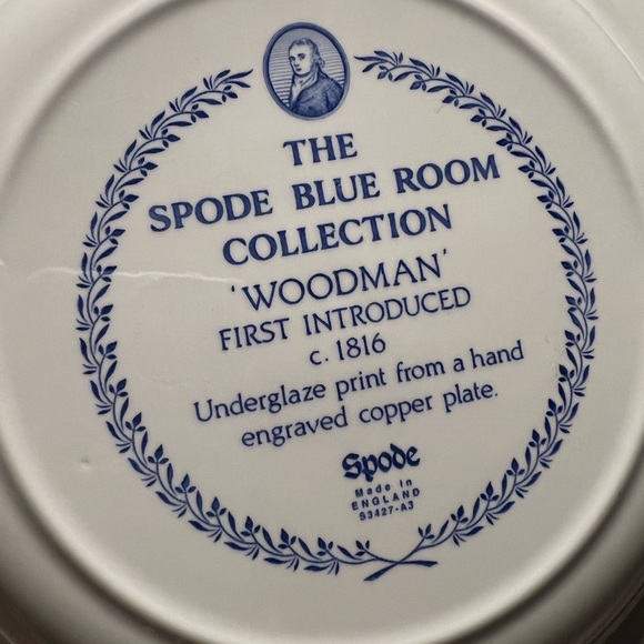 Vintage Spode England Blue Room Collection Dinner Plate - Picture 6 of 9